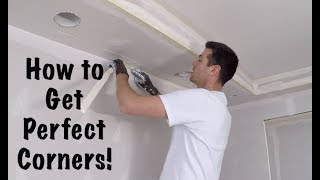 HOW TO TAPE DRYWALL INSIDE CORNERS [upl. by Carnahan]