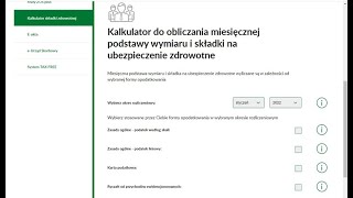 Kalkulator składki zdrowotnej ZUS [upl. by Eugirne210]