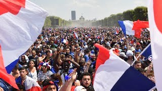 France v Croatia  Celebrations in Paris as France win the World Cup  live [upl. by Groome878]