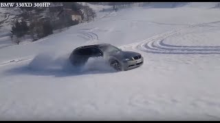 Audi Quattro vs BMW xDrive Comparison  Driving in snow 2019 ❄️ [upl. by Stoller]