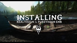 Skyrim  How to Install RealVisionPureVision ENB Detailed [upl. by Lenna586]