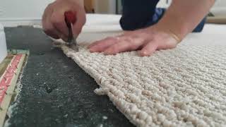 How to seam together carpet [upl. by Harewood535]