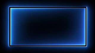 Frames template video  Glowing frame black screen  Neon light border [upl. by Myrtle877]