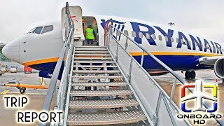 TRIP REPORT  RYANAIR  Blue LEDs in Old Cabin  London Stansted  Barcelona  Boeing 737 [upl. by Amairam230]