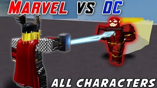 MarvelDC Super Heroes All Characters Showcase ROBLOX 2021 NEW GAME [upl. by Beverie]