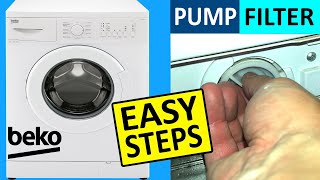 How to remove and clean filter on Beko Washing Machine amp keep it Hygienically Fresh [upl. by Tisman]