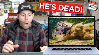 Reacting To The Worst Mountain Bike Crashes [upl. by Refinnaj575]