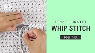 How to Crochet Whip Stitch [upl. by Baillie]