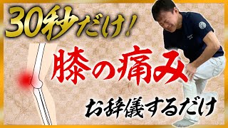 【膝痛】30秒だけ！膝の痛み改善スクワット [upl. by Pet408]