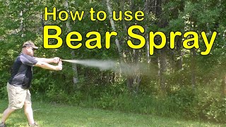 Bear Safety Part 2 Bear Spray and How to Use it [upl. by Relyk]