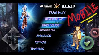 MUGEN MOBILE  Easy Tutorial Gameplay at End [upl. by Iah]