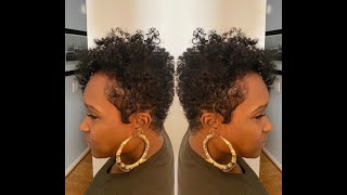 Tapered Cut TUTORIAL on NATURAL HAIR DIY [upl. by Lumpkin]