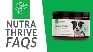 Nutra Thrive for Dogs FAQs  Ultimate Pet Nutrition [upl. by Enyalaj680]