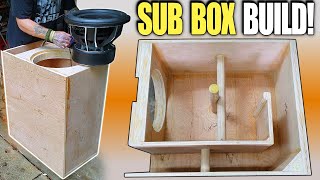 Building a Ported Subwoofer Box for DEEP BASS How To Design amp Build LOW TUNED Slot Port Enclosure [upl. by Wengert]