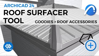 How to use the Roof Surfacer Tool in Archicad 24 Part 4 [upl. by Feliks]