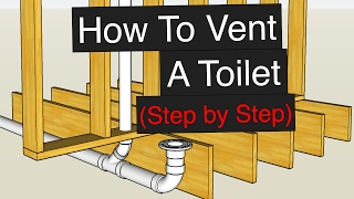 How To Vent amp Plumb A Toilet Step by Step [upl. by Imef]