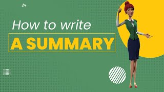 How to write a summary  BEST guide [upl. by Christabel]