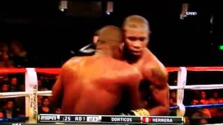 Yunier Dorticos vs Jose Luis Herrera 2nd Rond TKO [upl. by Kostman]