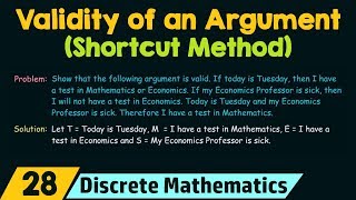 Checking The Validity of An Argument Shortcut Method [upl. by Galen]