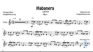 Habanera Carmen Opera by Georges Bizet Sheet Music for Violin and Violinists [upl. by Josiah]