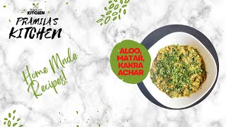 ALOO MATAR amp KAKRA KO ACHAR Easy Recipe [upl. by Karena]