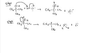 SN1 reaction between 2methyl2propanol and HCl [upl. by Hserus78]