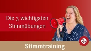 Stimmtraining  Die drei besten Stimmübungen [upl. by Sidon215]