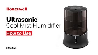 Honeywell Ultrasonic Cool Mist Humidifier HUL233  How to Use [upl. by Filippa]