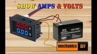 How To Connect lcd am and volt meter  5 wires  R B Y [upl. by Narot]