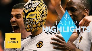 Highlights Watford 32 Wolves  FA Cup  BBC Sport [upl. by Carrew154]