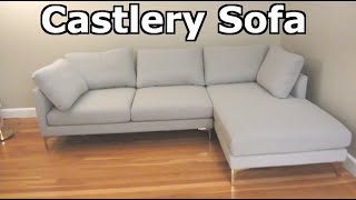 Castlery Adams Chaise Sectional Sofa  Assembly Unboxing and Review [upl. by Larue266]