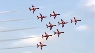 Red Arrows Display Over New York City [upl. by Parks]