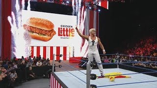 quotColonel Sandersquot conquers pretender chicken in honor of KFCs new Chicken Little Sandwich [upl. by Alemak]