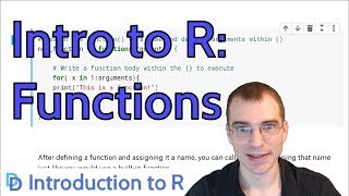 Introduction to R Functions [upl. by Nyraa515]