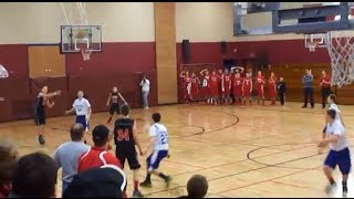 Kid13 scores full court shot TWICE on camera INSANE [upl. by Lleraj]