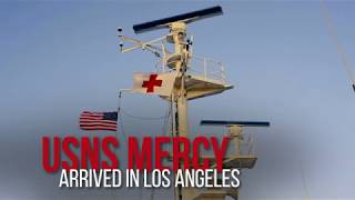 USNS Mercy Arrives in Los Angeles March 28th 2020 [upl. by Natal549]