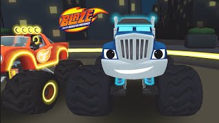 Blaze and the Monster Machines  Racing Game 🔥 LIGHT RIDERS Map Get ready to race with Blaze [upl. by Ahsiekyt]