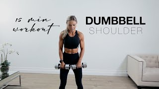 15 Minute SHOULDER WORKOUT at Home or the Gym with Dumbbells [upl. by Tem404]