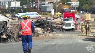 LacMégantic  raw video media tours accident site July 16 2013 [upl. by Ava]