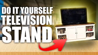 DIY TV Stand With Doors and Storage [upl. by Adnole]