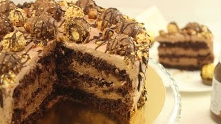 Nutella Torte  Festliche NussNougatTorte [upl. by Dnalhsa]