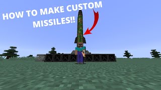 Minecraft Nuclear Tech Mod HOW TO MAKE CUSTOMLAUNCH NUCLEAR MISSILES [upl. by Hasseman926]