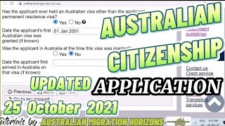 AUSTRALIAN CITIZENSHIP APPLICATION  How to apply an Australian Citizenship online No audio [upl. by Zane]