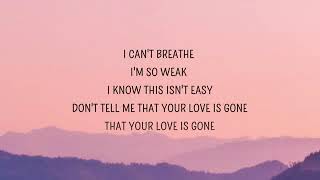 Love Is Gone lyrics [upl. by Pauline]