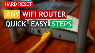 HOW TO RESET ANY WIFI ROUTER [upl. by Aneda]