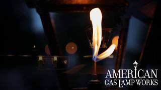 Outdoor Gas Lamps By American Gas Lamp Works  Luxury Gas and Electric Lighting [upl. by Wiltshire]