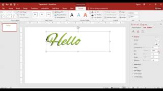 Hard Shadow Text In PowerPoint [upl. by Nodnas710]