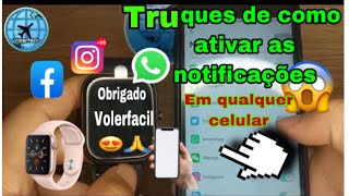 SEU SMART WATCH NÃO CHEGA MENSAGEM DO WHATSAPPSaiba agora como Resolver 😱👏🏻Fácil e rápido [upl. by Leahcimrej]