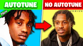 GENIUS INTERVIEWS vs SONGS 2021 AUTOTUNE vs NO AUTOTUNE [upl. by Annod]