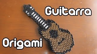 Guitarra De Origami  Guitar Origami TUTORIAL [upl. by Lorri]